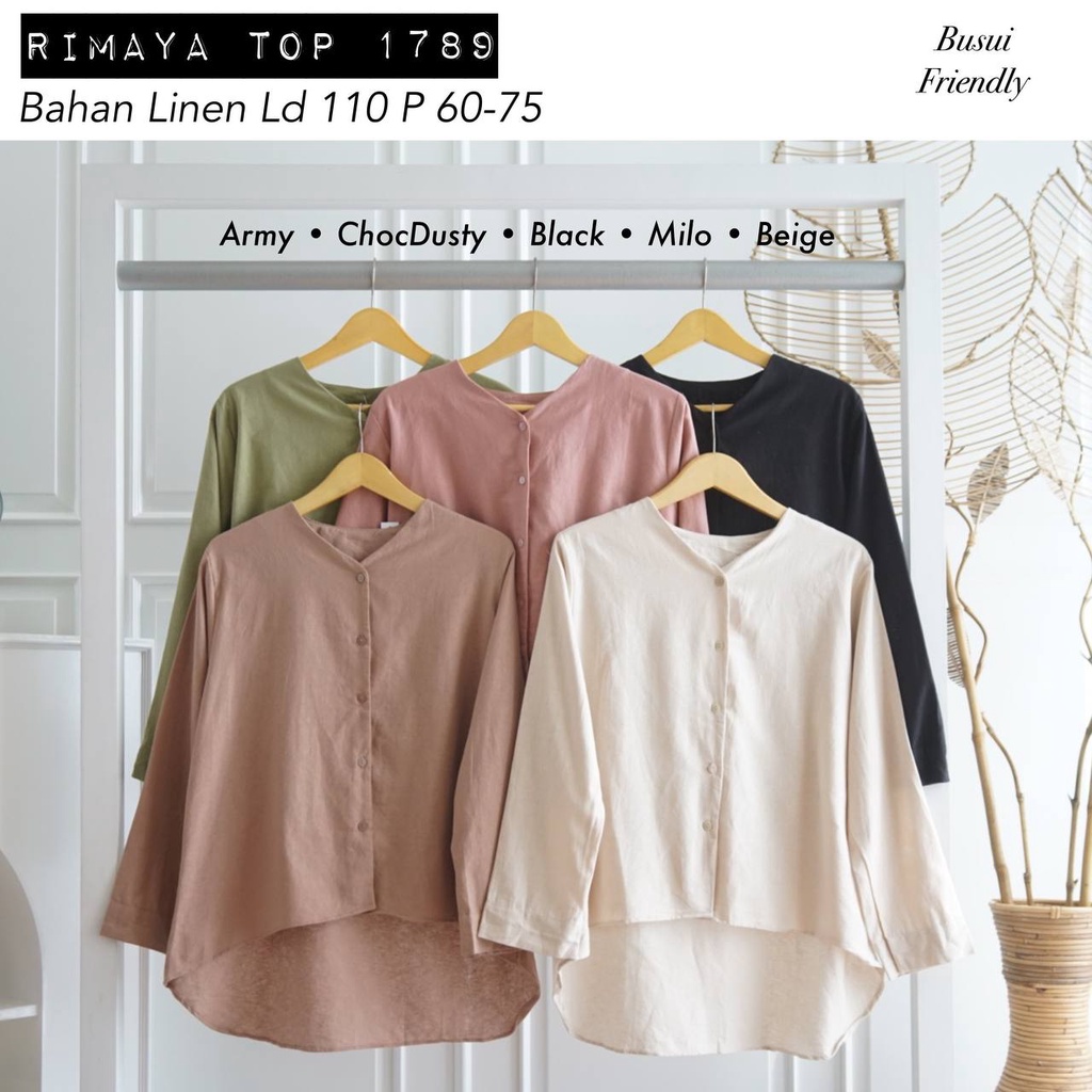 RIMAYA TOP / BLOUSE / ATASAN / JUMBO SIZE / ATASAN KERJA