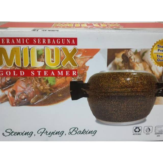 Milux Ceramic Gold Steamer