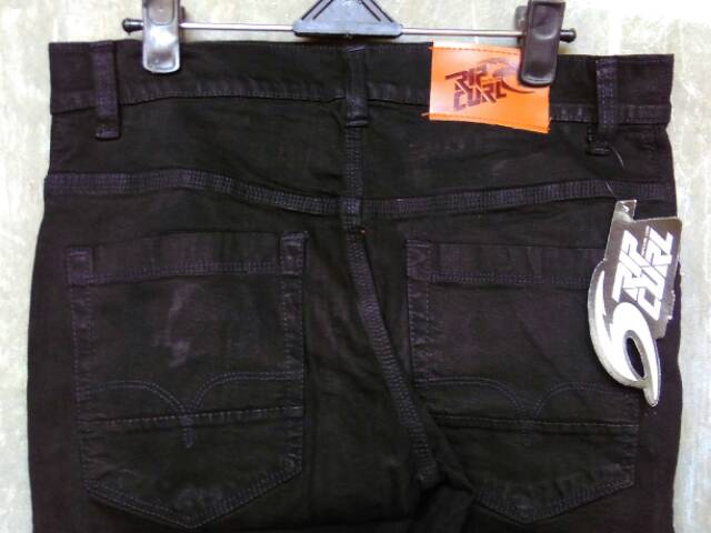 Celana jeans panjang hitam pria size 27 28 29 30 31 32 murah