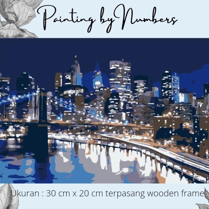 

DIY painting by number 30x20cm kerajinan tangan - Manhattan