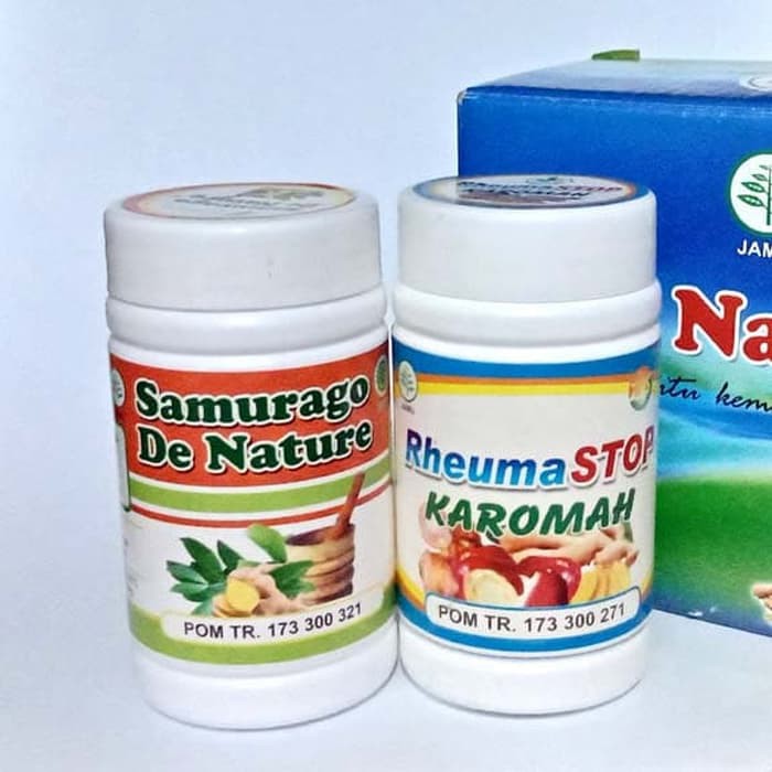 OBAT ALAMI ASAM URAT/REMATIK/RADANG SENDI RHEUMASTOP+HABATOP DE NATURE ASLI