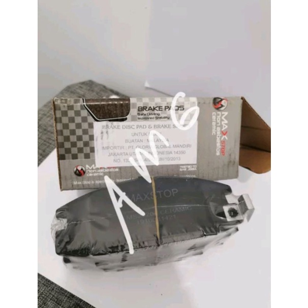 brake pad kampas rem depan panther merk maxstop ceramic