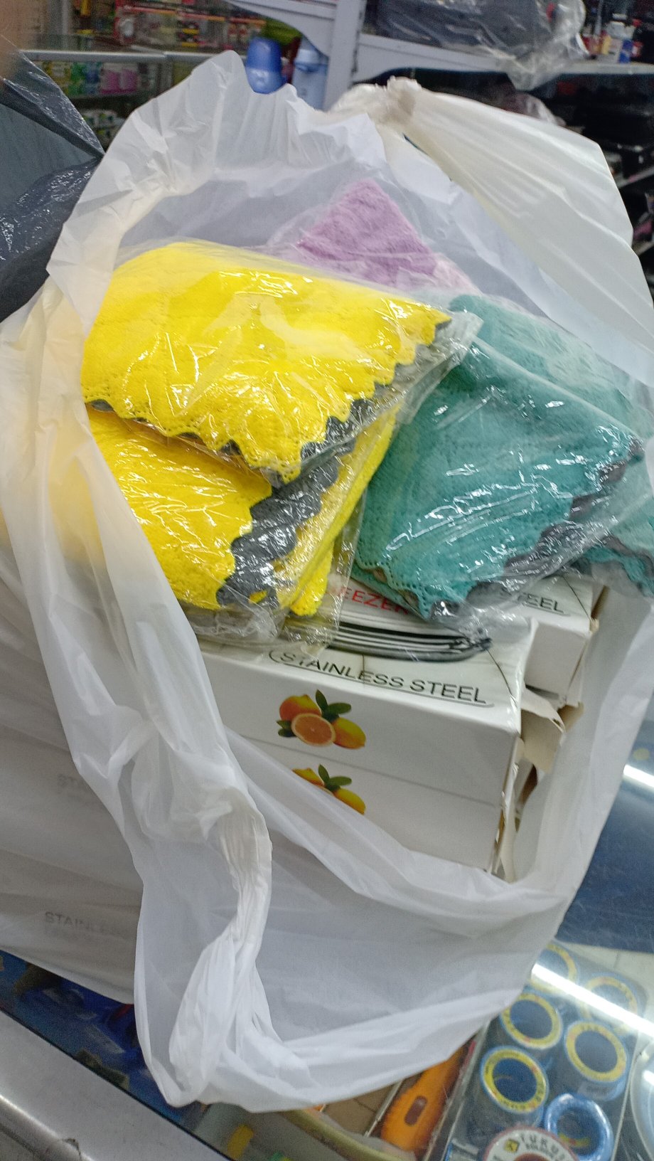 [tokoijo] Kain Lap Piring Kain Lap Tangan Kain Lap Handuk Lap Dapur Kain Sapu Tangan 25x25 Cm