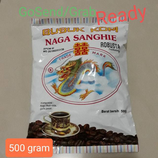 

Kopi bubuk NAGA SANGHIE 500 gram Sang Hie 500 g Robusta Sidikalang Halus dan Kasar