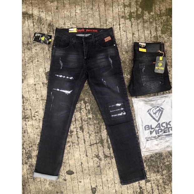 Celana panjang fashion robek pria/celana panjang street/celana panjang jeans skiny