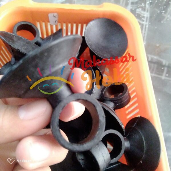 Dop Ring Karet Hitam 12/16 mm Tempelan Kaca Selang Aquarium 12mm 16mm