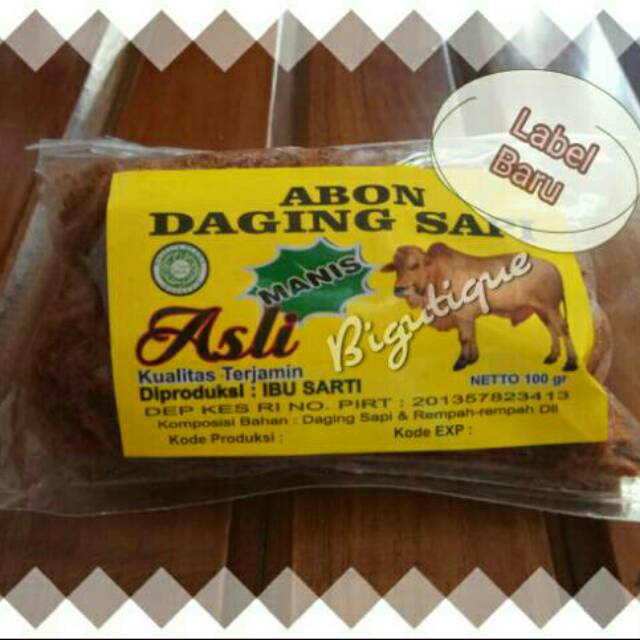 

Abon Daging Sapi Asli Khas Surabaya 100gr