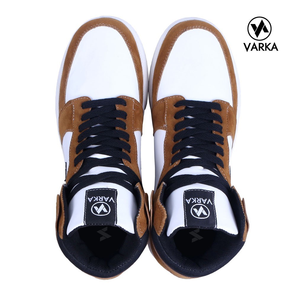 Sepatu Sneaker Pria V 131 Sepatu Sneakers Ketsi Brand Varka Murah Berkualitas Warna Cream Putih