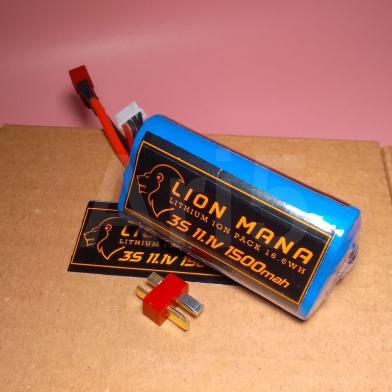 baterai rc liion li-ion 3s 11,1 volt 1500 mah alternatif lipo 3s Max Discharge Rate 10A