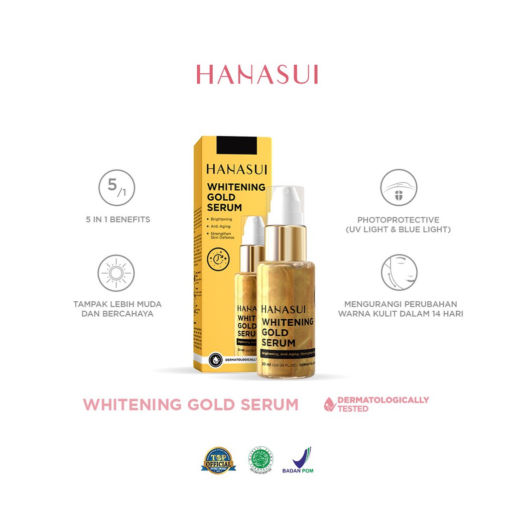 HANASUI SERUM GOLD WHITENING(KEMASAN BARU)