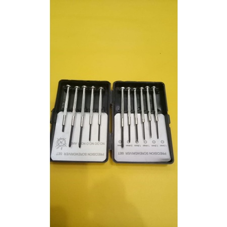 Obeng Jam set Isi 6 Pcs Precision Screwdriver Set (KEMASAN BARU)