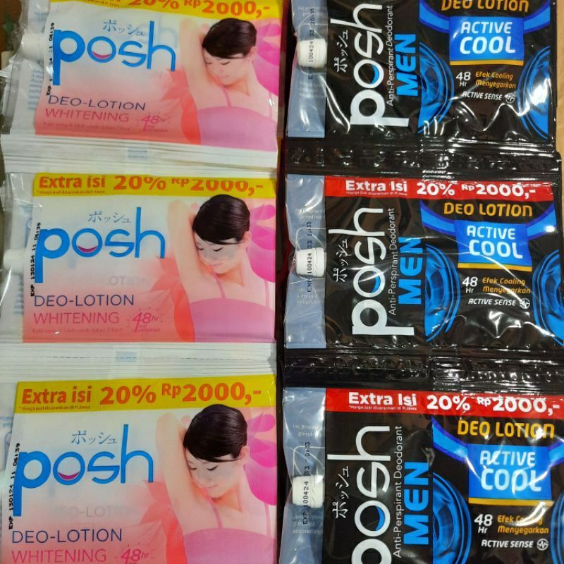 Deodorant Posh Sachet 1 Renteng Isi 12pcs/Deodorant Men