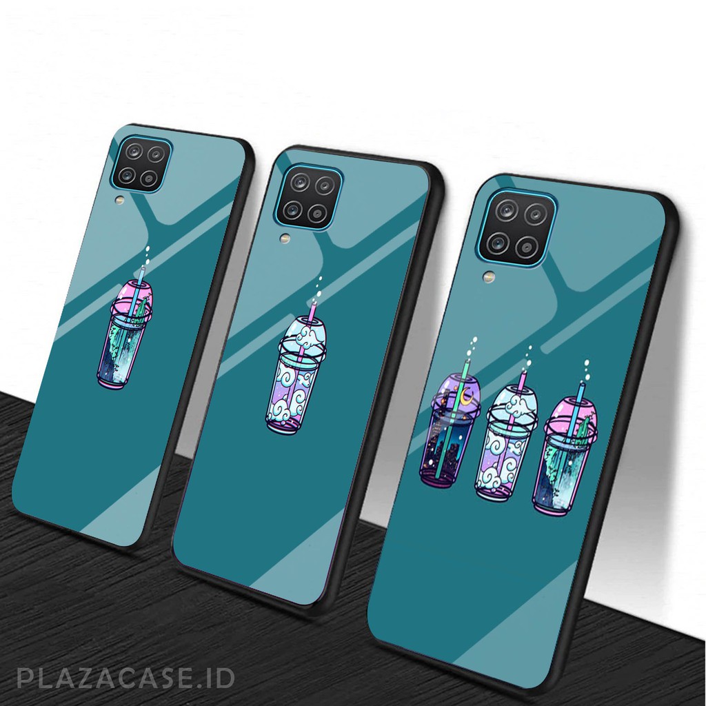 Softcase Glass Bottle [K80] for All Type Samsung A12 A21S A30S S10 A10+ A11 M11 A02S A20S A01