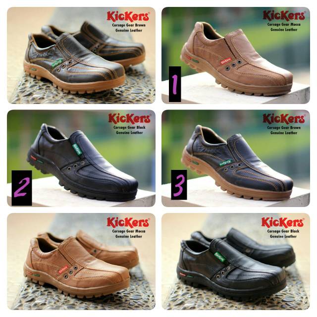 SEPATU CASUAL TRACKING KICKERS KULIT ORIGINAL