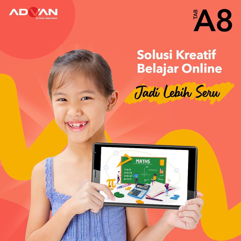 Advan Tab A8 3/32GB 2022 Garansi Resmi 12 Bulan Bonus Kuota 17 GB Per Bulan