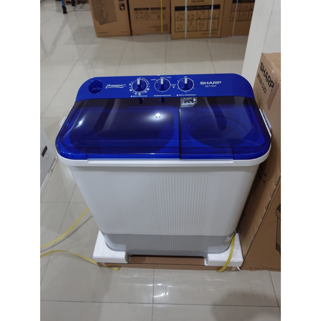 MESIN CUCI SHARP 2 TABUNG 7KG ES-T75NT BLUE