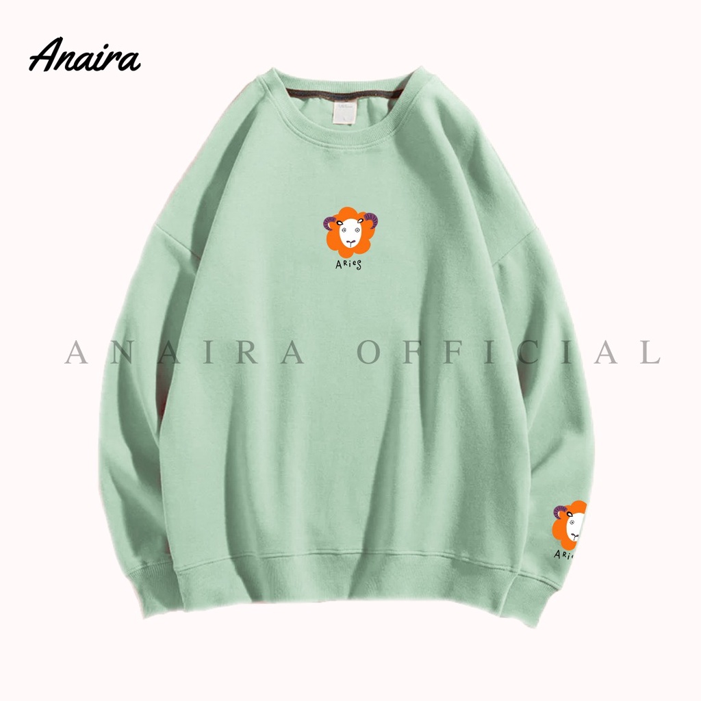 ARIES SWEATER CREWNECK WANITA ANAIRAOFFICIAL