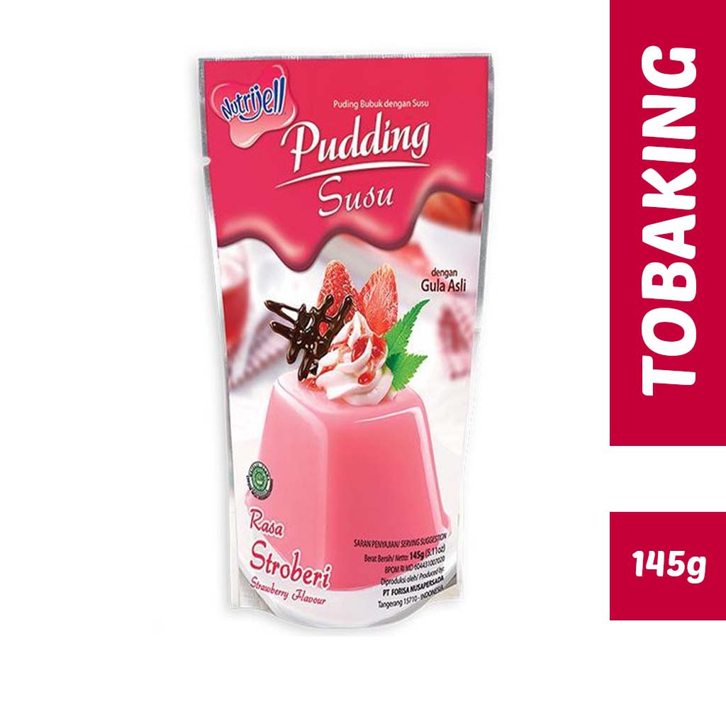 

Nutrijell pudding stroberi puding susu strawberry