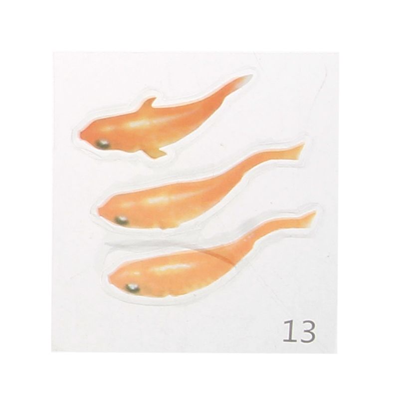 Siy Stiker Film Bentuk Ikan Mas 3d Bahan Resin Untuk Membuat Perhiasan Diy