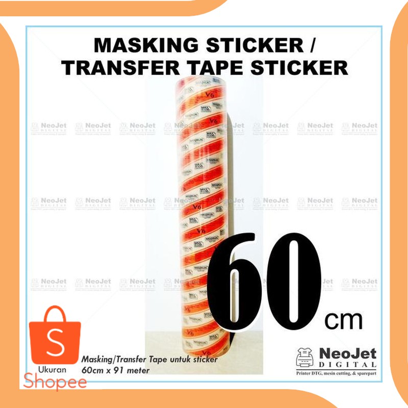 

Unik perkakas Transfer Masking Tape Sticker MAX 60 cm 20DEZ Murah