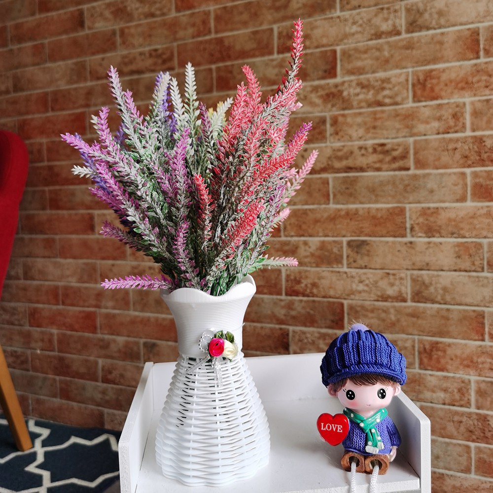 Bunga Artificial Plastik Dekorasi Rumah Setangkai Bunga Lavender Artificial Hias (HANYA BUNGA)-6