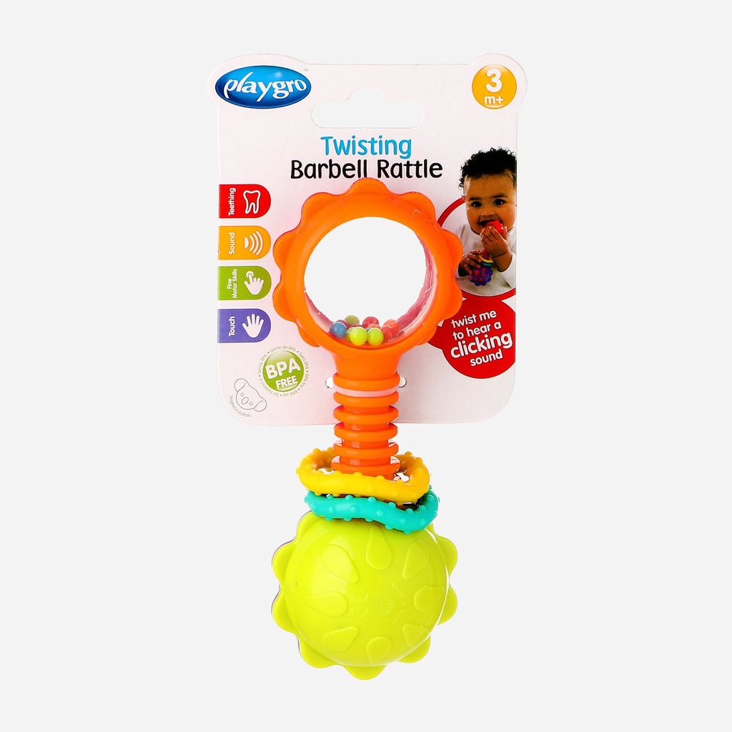 PLAYGRO Twisting Barbell Rattle