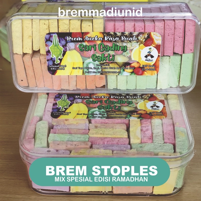 

Brem Madiun Mix Spesial Kemasan Stoples/Toples Edisi Ramadhan