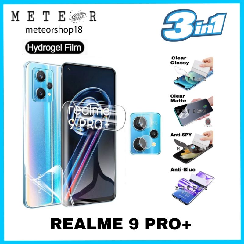 Jual REALME 9 PRO PLUS PRO+ HYDROGEL FRONT BACK SCREEN CAMERA PROTECTOR