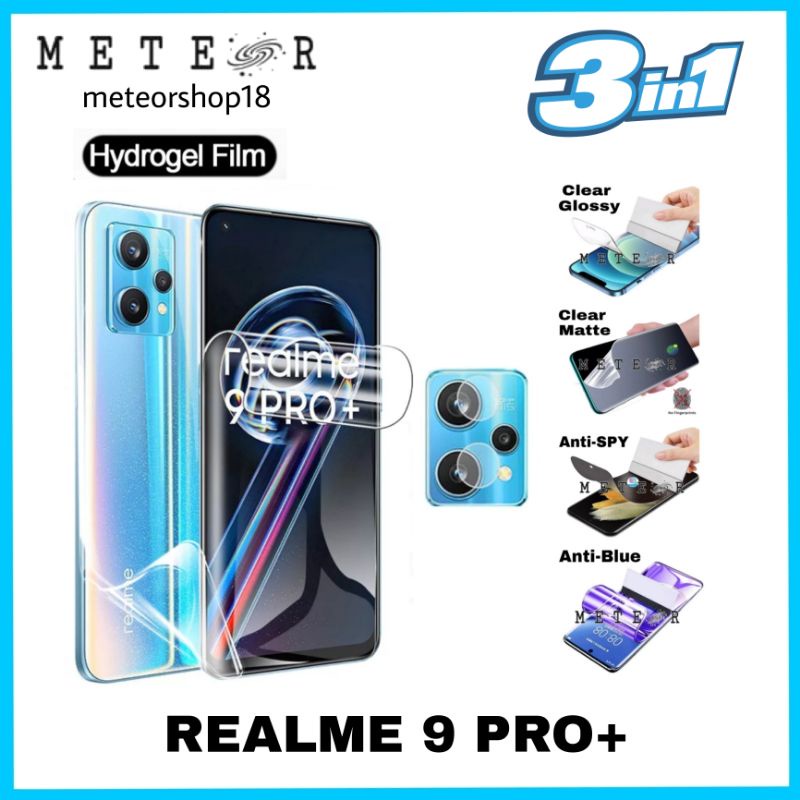 Jual REALME 9 PRO PLUS PRO+ HYDROGEL FRONT BACK SCREEN CAMERA PROTECTOR