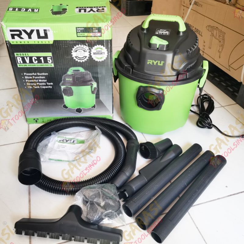 mesin vacuum cleaner RYU RVC 15 wet and dry mesin vacum cleaner ryu basah kering blower penyedot deb