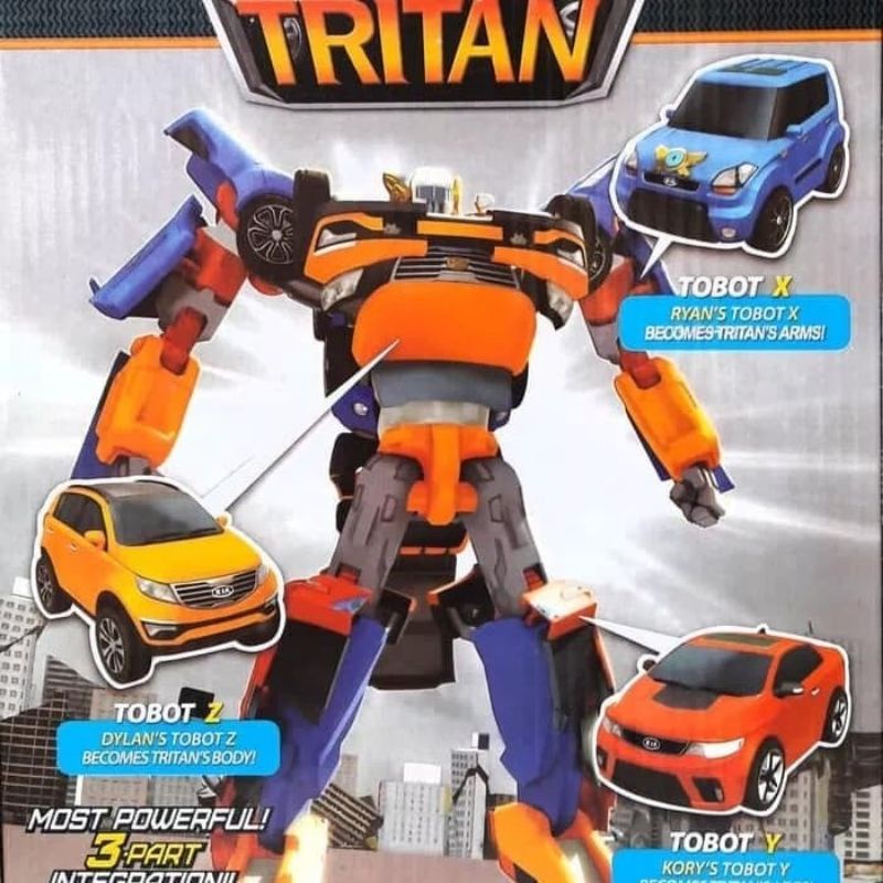 Mainan Robot Tritan Combine 3 Car X Y Z - Robotan Titan 3 in 1 Mobil Transformers