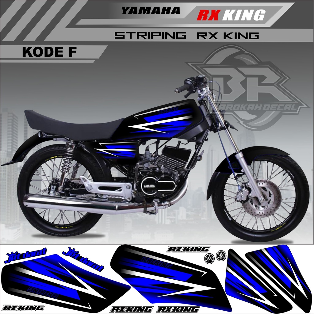 Sticker Rx King Variasi Stiker Lis Striping Rx King Kode F