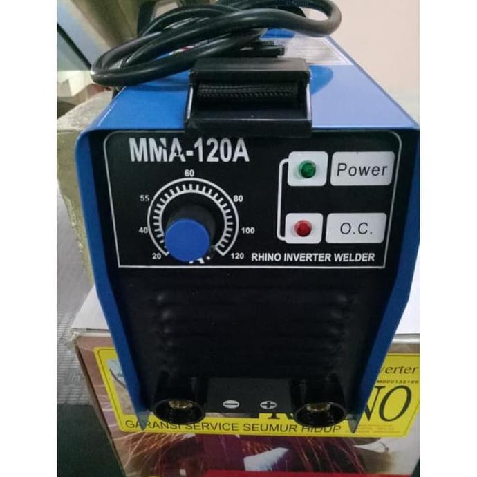 Mesin Las Listrik Rhino MMA 120A 450 Watt Travo Las Inverter ARC Untuk Kawat Las Electrode