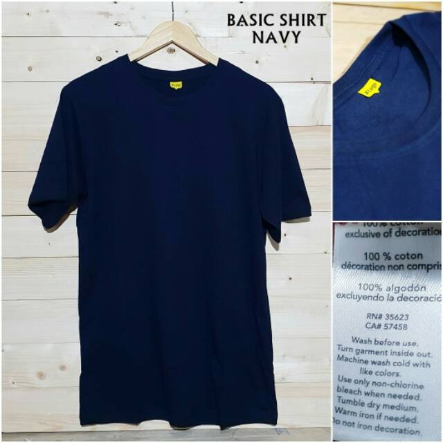 Baju kaos polos warna Navy