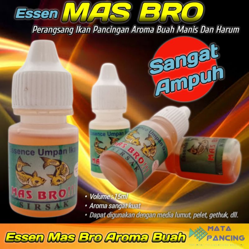 Umpan essen mas bro engkel 15ml untuk media lumut dan pelet