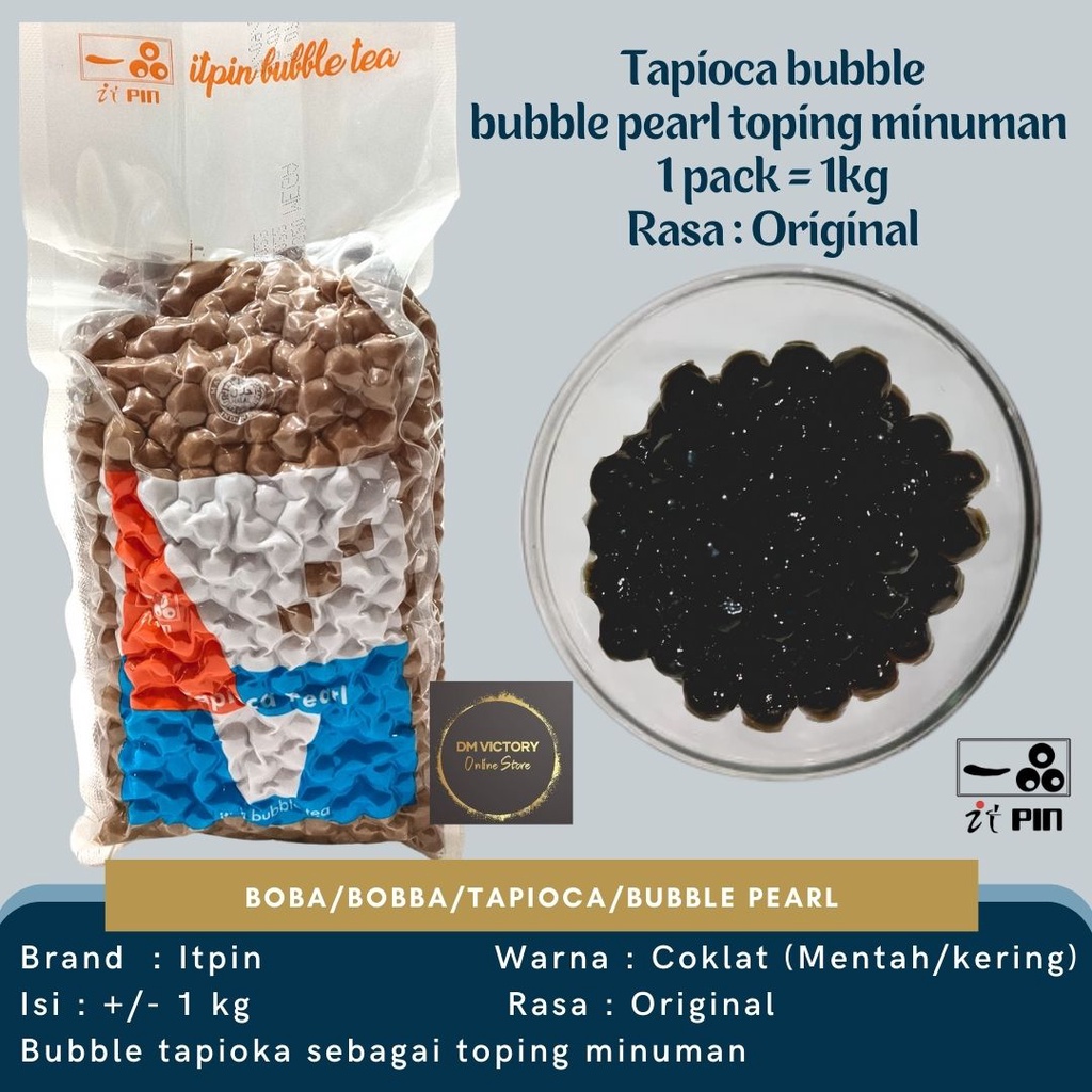

Boba/Bobba/Tapioca/Bubble Pearl 1kg