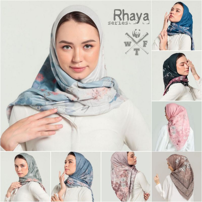 Hijab Voal Segiempat Motif || Rhaya series || mshyakinmenunggu