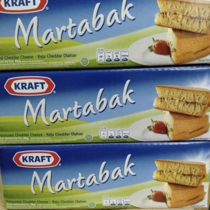 

(BISA COD) Keju Cheese Cheddar Kraft Martabak 2 KG Processed Cheddar Cheese BERKUALITAS Kode 1412