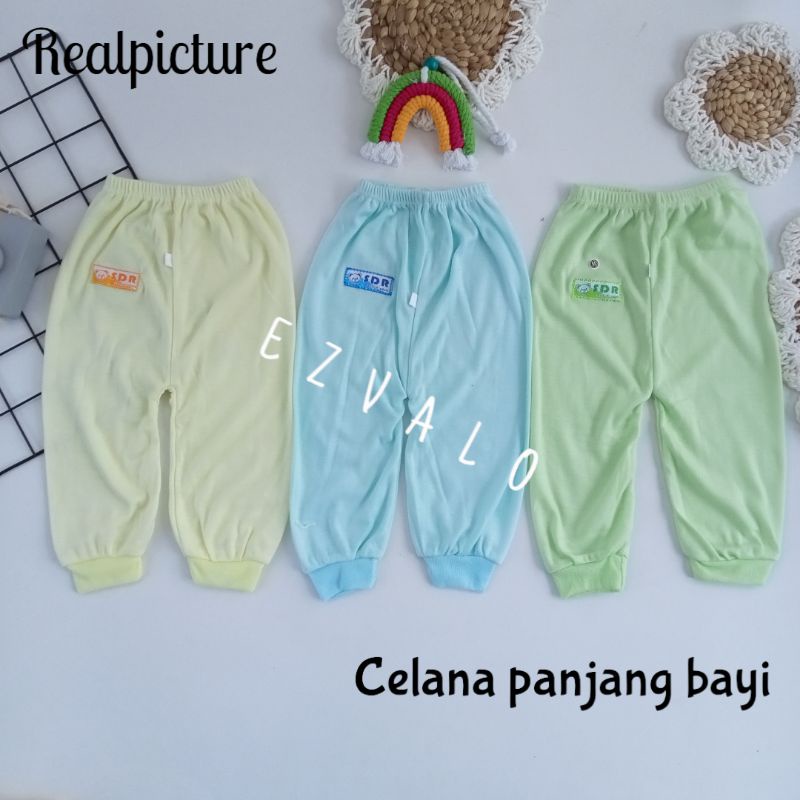 CPB - Celana Panjang Bayi Polos Set 3 Pcs Tebal