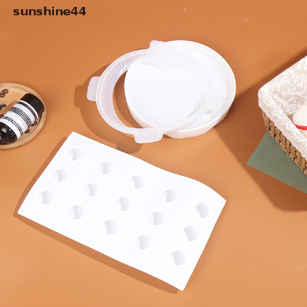 Sunshine Cetakan Kue Mousse Bentuk Oblate Bulat Bahan Silikon