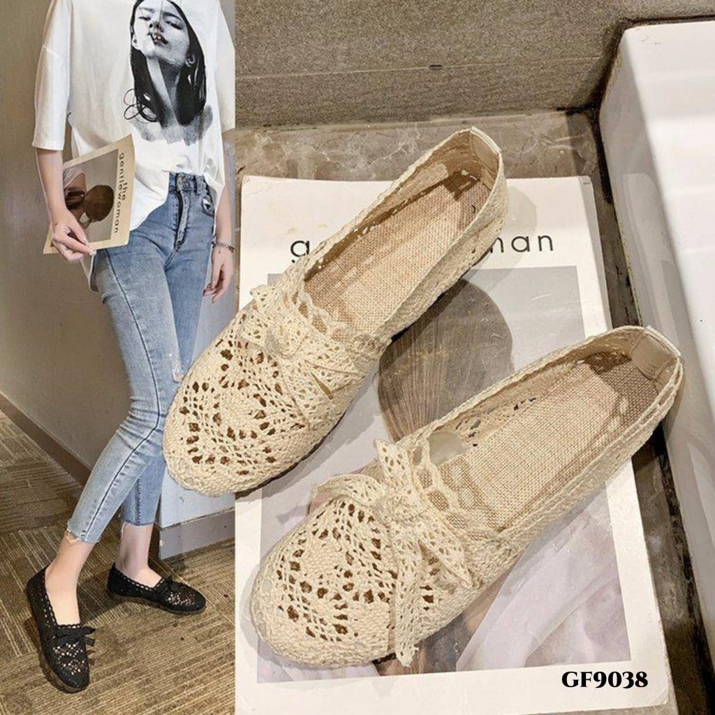 RESTOCK WYN SEPATU FLAT CASUAL BREATHABLE MESH WALKING GF9038