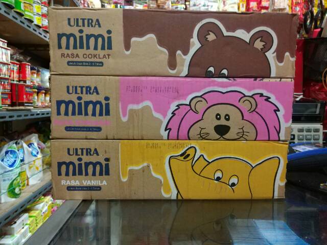 Susu Ultra Milk UHT MIMI 125ml (1dus = 40pc)