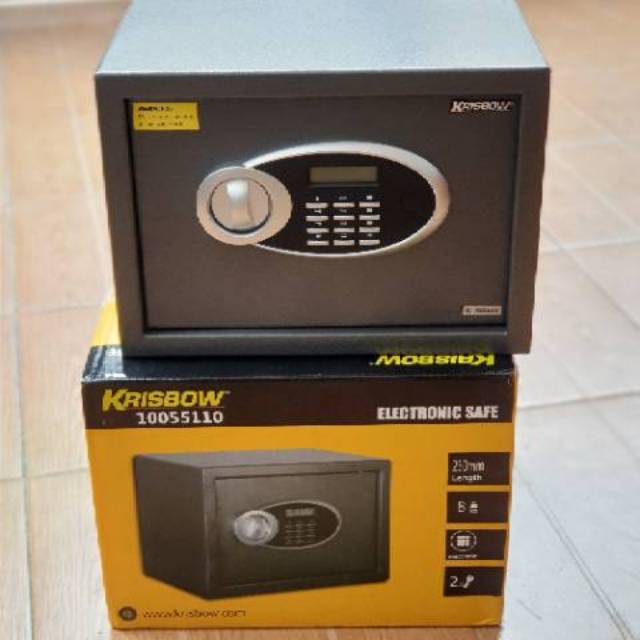 Jual ORIGINAL Krisbow Brankas Dengan Layar Led 25x35x25 safe box kunci