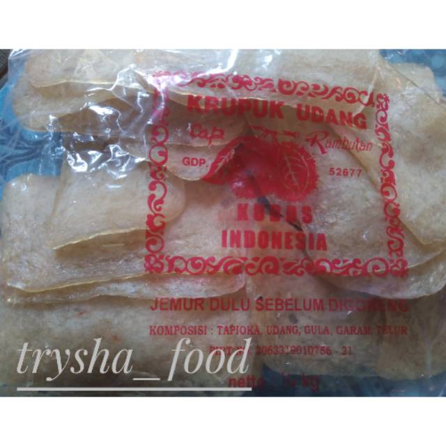 

Kerupuk Udang Asli Kudus cap Rambutan.