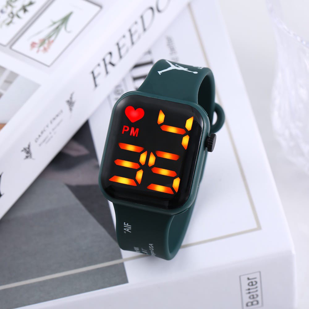 [DG] JAM TANGAN WANITA/PRIA TREND LED DIGITAL STRAP RUBBER TERLARIS TW-15