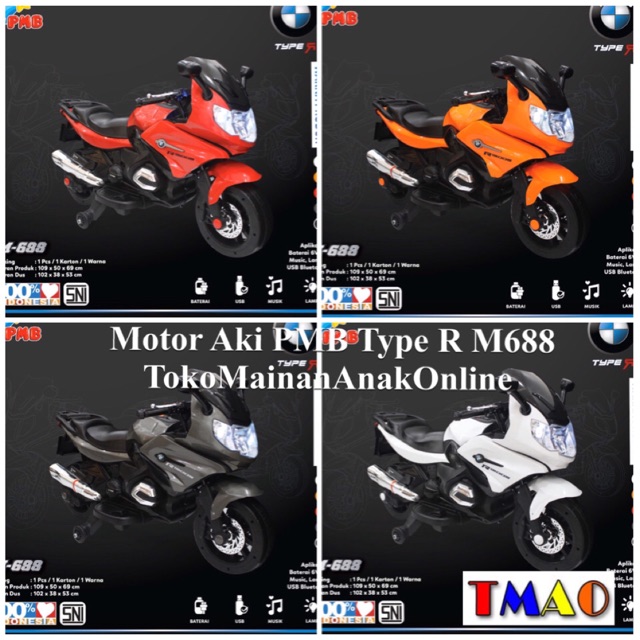 Motor Aki PMB M688 Type R Tipe M 688