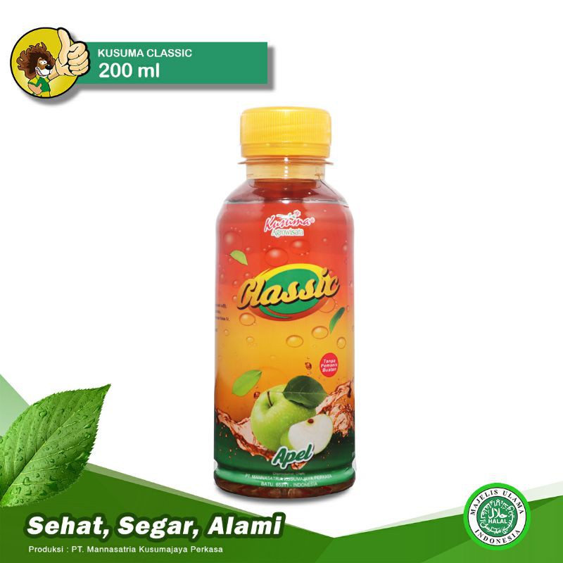 

Kusuma Agrowisata - Classic Sari Apel 200ml