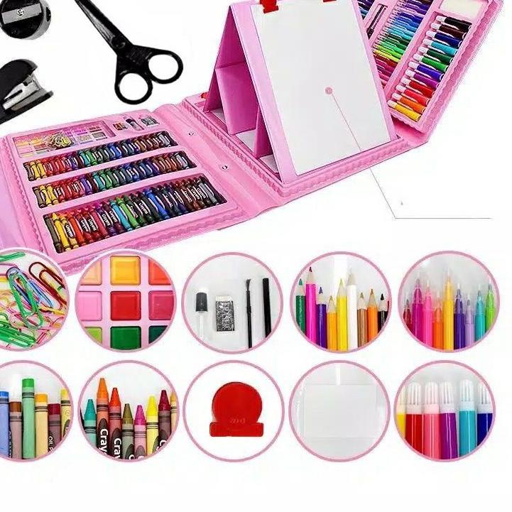

LANGSUNG KIRIM.. carkoci -Alat Lukis Set208 Warna - crayon set - Crayon Mewarnai - Pensil Krayon Hadiah anak-anak Dua gaya dan warna Pink Blue-Barang spot