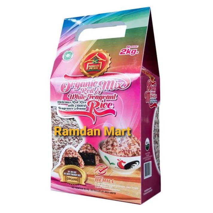 

Beras Mix Organik beras merah dan putih kemasan 2 kg