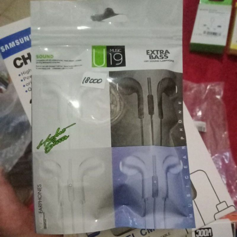headset earphone u19